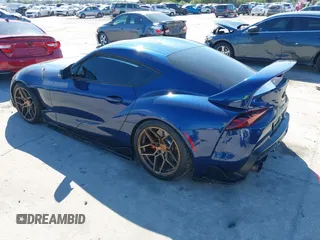 2020 Toyota GR Supra 3.0 with VIN WZ1DB4C03LW025296, listed as a IAAI auction lot 41695729 with 25,865 mi miles. Bid and sale history available at carsss.com. Image 3.