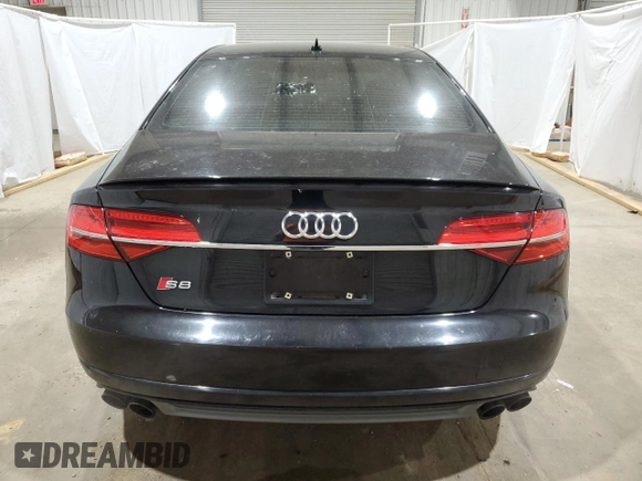 2017 Audi S8 z VIN WUAJ5AFD4HN901296, wystawiony jako Copart lot #44347595 z przebiegiem 80 045 mil mil oraz Czysty tytuł • Clean title. Historia ofert i sprzedaży dostępna na DreamBid. Obrazek 6.