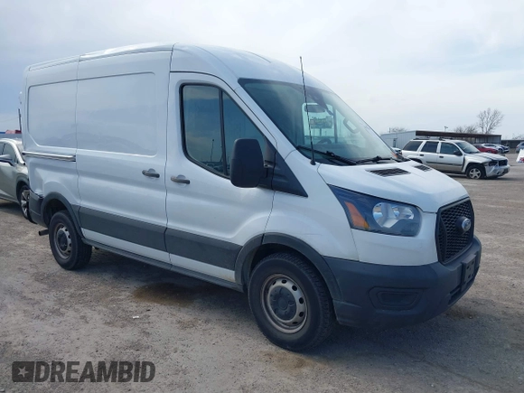 2021 Ford Transit Cargo with VIN 1FTBR1C89MKA03687, listed as a IAAI auction lot 41791299 with 116,341 mi miles and . Bid and sale history available at DreamBid. Image 1.
