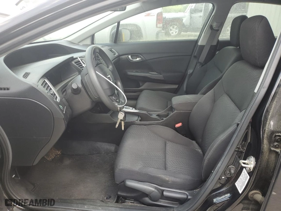 2015 Honda Civic Sedan LX with VIN 19XFB2F55FE003060, listed as a Copart auction lot 51705565 with 24,438 mi miles and Clean Title. Bid and sale history available at carsss.com. Image 7.