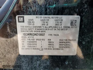 2017 Chevrolet Silverado 1500 LT with VIN 1GCVKREC9HZ158027, listed as a Copart auction lot 74036054 with 109,443 mi miles and Clean Title. Bid and sale history available at carsss.com. Image 12.