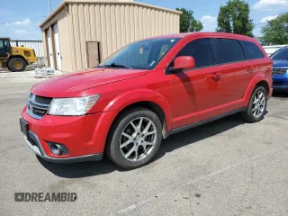 2015 Dodge Journey R/T with VIN 3C4PDCEG4FT661682, listed as a Copart auction lot 62356695 with 99,729 mi miles and Salvage title. Bid and sale history available at DreamBid. Image 1.