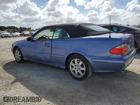 2003 Mercedes-Benz CLK 320 with VIN WDBLK65G03T134220, listed as a Copart auction lot 75479644 with Not Provided miles and Salvage Title. Bid and sale history available at DreamBid. Image 2.