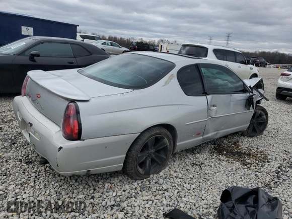 2003 Chevrolet Monte Carlo SS with VIN 2G1WX12K039142152, listed as a Copart auction lot 47312185 with Not provided miles and Salvage title. Bid and sale history available at DreamBid. Image 3.