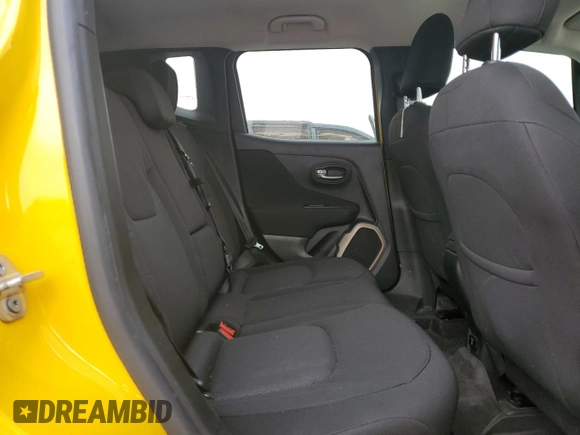 2017 Jeep Renegade Latitude with VIN ZACCJBBB9HPF02614, listed as a Copart auction lot 51486155 with 81,657 mi miles and Salvage Title. Bid and sale history available at carsss.com. Image 10.