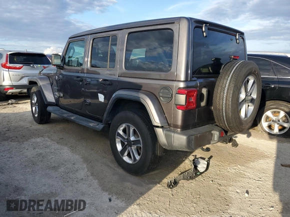 2021 Jeep Wrangler Unlimited Sahara High Altitude z VIN 1C4HJXEG0MW603872, wystawiony jako Copart lot #74835884 z przebiegiem 31 008 mil mil oraz Nie do naprawy • Non repairable. Historia ofert i sprzedaży dostępna na DreamBid. Obrazek 2.