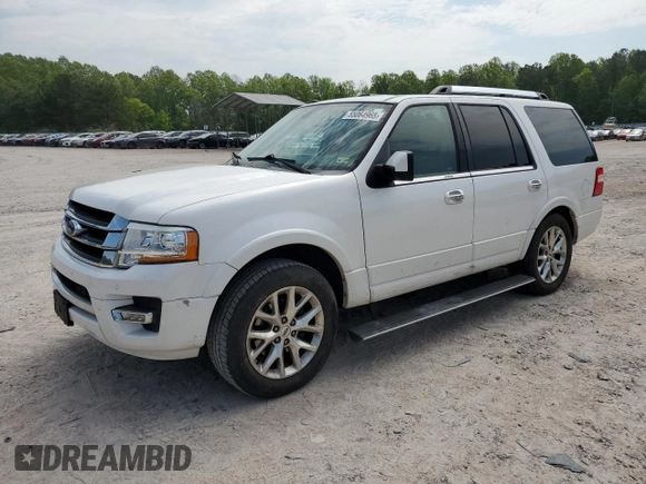 2016 Ford Expedition Limited z VIN 1FMJU1KTXGEF07194, wystawiony jako Copart lot #55064965 z przebiegiem 116 669 mil mil oraz Szkoda całkowita • Salvage title. Historia ofert i sprzedaży dostępna na DreamBid. Obrazek 1.