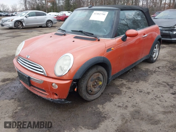 2006 MINI Convertible with VIN WMWRF33566TG14606, listed as a IAAI auction lot 41402790 with 177,081 mi miles and . Bid and sale history available at DreamBid. Image 2.