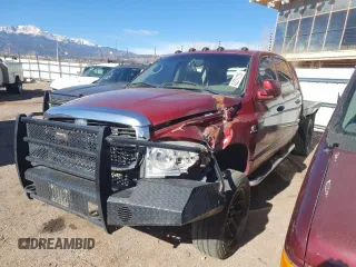 2008 Dodge 3500 SXT z VIN 3D7MX39A18G188759, wystawiony jako Copart lot #43271115 z przebiegiem 312 867 mil mil oraz Szkoda całkowita • Salvage title. Historia ofert i sprzedaży dostępna na DreamBid. Obrazek 1.