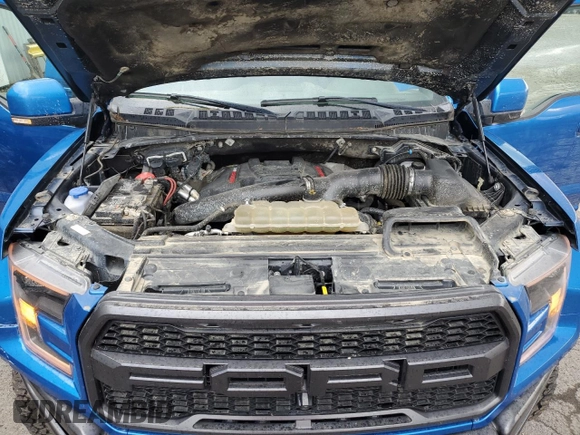 2019 Ford F-150 Raptor with VIN 1FTFW1RG5KFB89789, listed as a Copart auction lot 80231564 with 34,752 mi miles and Salvage Title. Bid and sale history available at carsss.com. Image 11.