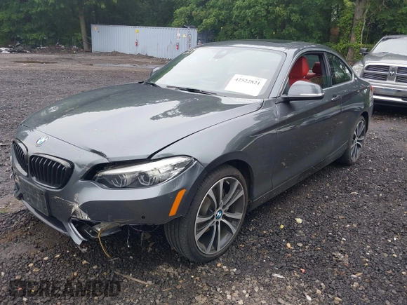 2020 BMW 2 Series 230i xDrive with VIN WBA2J3C02L7F14463, listed as a IAAI auction lot 42522821 with 37,224 mi miles and . Bid and sale history available at DreamBid. Image 19.