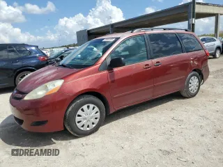 2006 Toyota Sienna CE with VIN 5TDZA23C96S452816, listed as a Copart auction lot 50562405 with 215,949 mi miles and Salvage Title. Bid and sale history available at carsss.com. Image 1.