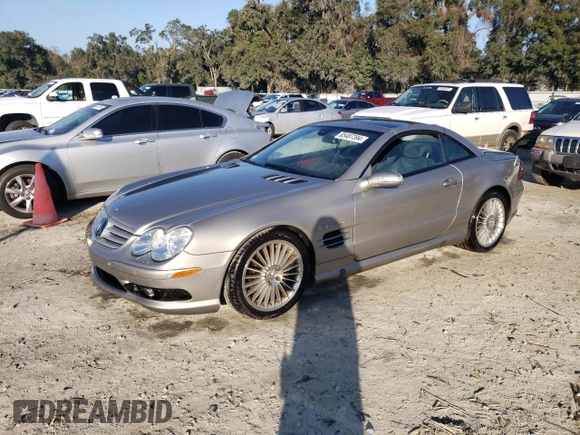 2005 Mercedes-Benz SL 55 AMG z VIN WDBSK74F45F089293, wystawiony jako Copart lot #85487394 z przebiegiem 34 153 mil mil oraz Szkoda całkowita • Salvage title. Historia ofert i sprzedaży dostępna na DreamBid. Obrazek 1.