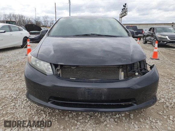 2012 Honda Civic LX with VIN 19XFB2F57CE069900, listed as a Copart auction lot 51695095 with 156,382 mi miles and Salvage Title. Bid and sale history available at DreamBid. Image 5.