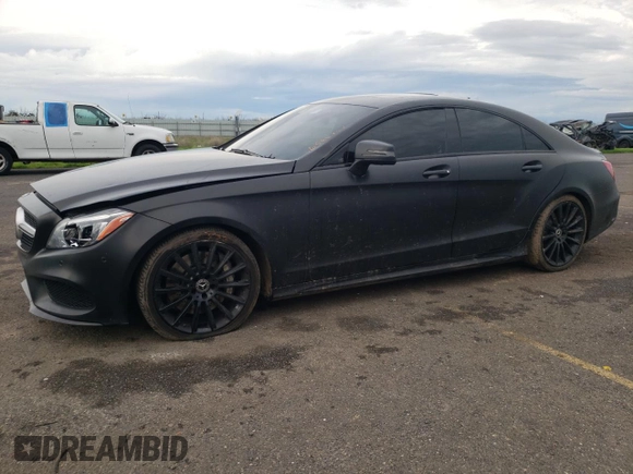 2017 Mercedes-Benz CLS 550 with VIN WDDLJ7DB9HA197308, listed as a Copart auction lot 36588383 with 59,426 mi miles and . Bid and sale history available at DreamBid. Image 1.