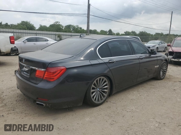 2012 BMW 7 Series 750Li with VIN WBAKB8C59CC962970, listed as a Copart auction lot 54011145 with 111,007 mi miles and Clean Title. Bid and sale history available at carsss.com. Image 3.