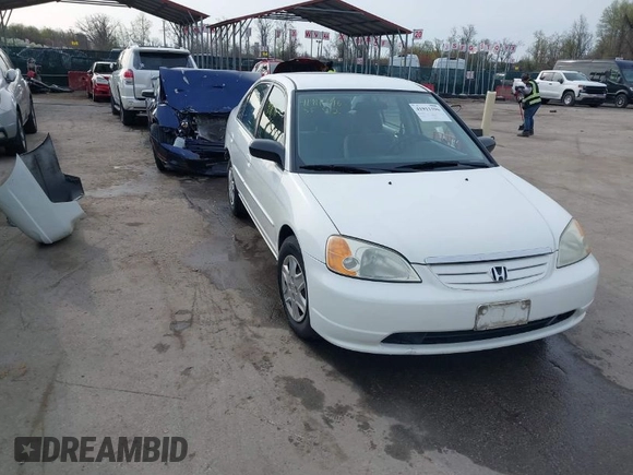2003 Honda Civic LX with VIN 1HGES16593L032331, listed as a IAAI auction lot 41911396 with 83,778 mi miles. Bid and sale history available at carsss.com. Image 1.