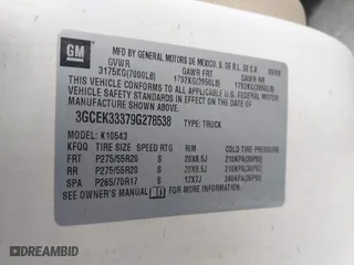2009 Chevrolet Silverado 1500 LTZ with VIN 3GCEK33379G278538, listed as a IAAI auction lot 41713259 with 228,197 mi miles. Bid and sale history available at carsss.com. Image 9.