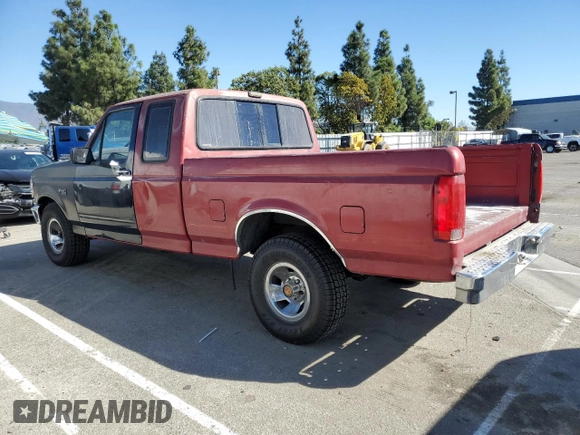 1993 Ford F-150 with VIN 1FTEX15H2PKB81848, listed as a Copart auction lot 76837684 with 199,172 mi miles and Salvage title. Bid and sale history available at DreamBid. Image 2.
