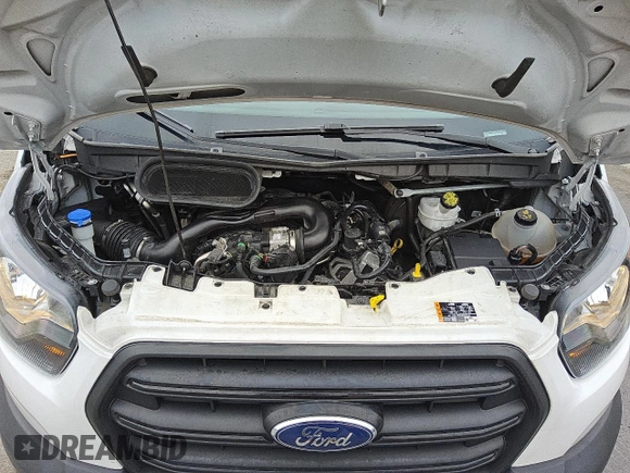 2021 Ford Transit Cargo with VIN 1FTBW3X85MKA60788, listed as a Copart auction lot 48044345 with 66,533 mi miles and Salvage Title. Bid and sale history available at carsss.com. Image 12.