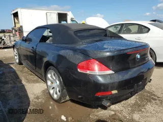 2004 BMW 6 Series 645Ci with VIN WBAEK73424B260088, listed as a Copart auction lot 76481124 with 105,410 mi miles and Non Repairable. Bid and sale history available at carsss.com. Image 2.