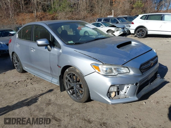 2018 Subaru WRX Premium with VIN JF1VA1C61J8800002, listed as a IAAI auction lot 41293981 with 55,787 mi miles. Bid and sale history available at carsss.com. Image 1.