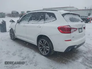 2020 BMW X3 M40i with VIN 5UXTY9C02L9C16309, listed as a IAAI auction lot 41285541 with 57,373 mi miles and . Bid and sale history available at DreamBid. Image 3.