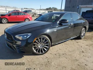 2022 Mercedes-Benz E 53 AMG with VIN W1KZF6BB2NB033056, listed as a Copart auction lot 47609075 with 28,661 mi miles and Salvage Title. Bid and sale history available at DreamBid. Image 1.