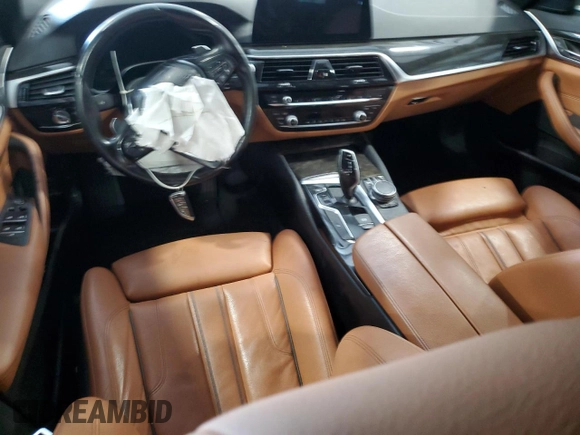 2020 BMW 5 Series 530i with VIN WBAJR3C05LWW69628, listed as a Copart auction lot 54589695 with Not provided miles and Salvage title. Bid and sale history available at DreamBid. Image 8.