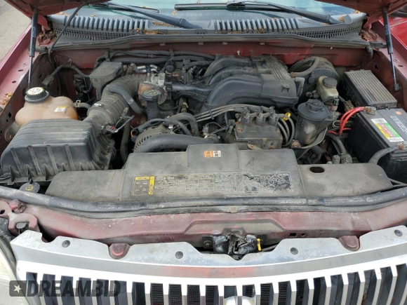 2004 Mercury Mountaineer Convenience with VIN 4M2ZU86KX4UJ06323, listed as a Copart auction lot 61662835 with 186,014 mi miles and Salvage title. Bid and sale history available at DreamBid. Image 12.