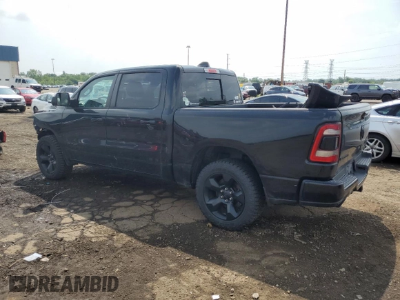 2019 Ram 1500 Big Horn with VIN 1C6SRFFT8KN710134, listed as a Copart auction lot 61553935 with 37,473 mi miles and Salvage title. Bid and sale history available at DreamBid. Image 2.