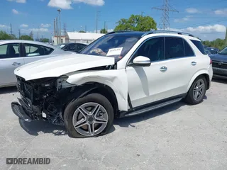 2022 Mercedes-Benz GLE with VIN 4JGFB5KB0NA659872, listed as a IAAI auction lot 41951366 with 15,353 mi miles. Bid and sale history available at carsss.com. Image 17.