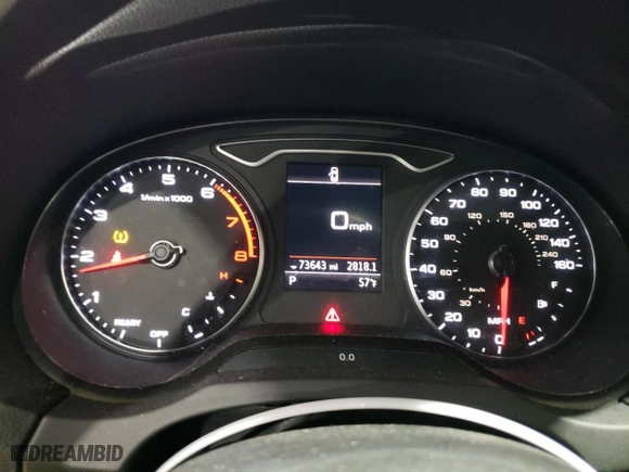 2019 Audi A3 Sedan Premium Plus with VIN WAUJEGFF7K1022548, listed as a Copart auction lot 87591885 with 73,643 mi miles and Salvage Title. Bid and sale history available at carsss.com. Image 9.