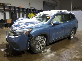 2021 Subaru Forester Premium with VIN JF2SKAJC1MH421820, listed as a Copart auction lot 44741305 with 0 mi miles and Salvage Title. Bid and sale history available at carsss.com. Image 1.