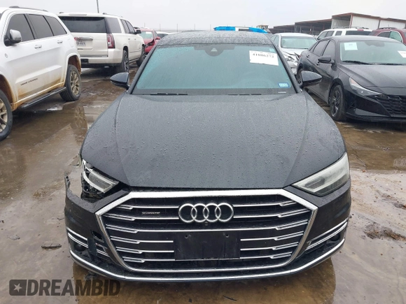2019 Audi A8 L with VIN WAU8DAF82KN004676, listed as a IAAI auction lot 41086272 with 58,217 mi miles. Bid and sale history available at carsss.com. Image 13.
