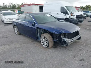 2019 Audi A4 Premium Plus with VIN WAUENAF48KA108125, listed as a IAAI auction lot 41729579 with 36,602 mi miles. Bid and sale history available at carsss.com. Image 1.