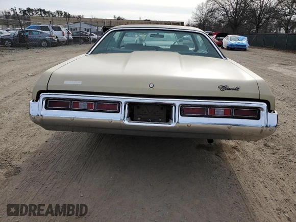 1972 Chevrolet Impala z VIN 1M47H2T190563, wystawiony jako Copart lot #46505275 z przebiegiem 95 137 mil mil oraz Czysty tytuł • Clean title. Historia ofert i sprzedaży dostępna na DreamBid. Obrazek 6.
