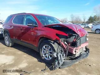 2019 Chevrolet Traverse LT Cloth with VIN 1GNEVGKW3KJ133793, listed as a IAAI auction lot 41668373 with 187,258 mi miles. Bid and sale history available at carsss.com. Image 1.