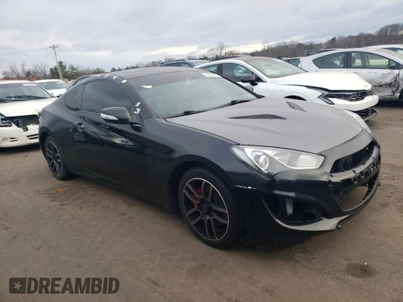 2013 Hyundai Genesis Coupe Track z VIN KMHHU6KJ4DU093082, wystawiony jako Copart lot #87530875 z przebiegiem 155 808 mil mil oraz Nie do naprawy • Non repairable. Historia ofert i sprzedaży dostępna na DreamBid. Obrazek 4.
