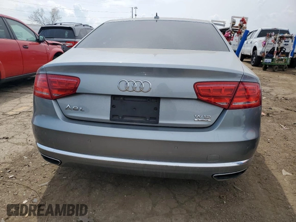 2012 Audi A8 L 6.3L with VIN WAUR4AFD5CN029378, listed as a Copart auction lot 54545475 with 119,386 mi miles and Clean Title. Bid and sale history available at carsss.com. Image 6.