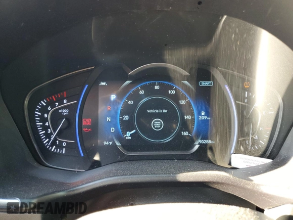 2019 Hyundai Santa Fe SEL with VIN 5NMS3CAD9KH066567, listed as a Copart auction lot 50537375 with 90,288 mi miles and Salvage Title. Bid and sale history available at carsss.com. Image 9.