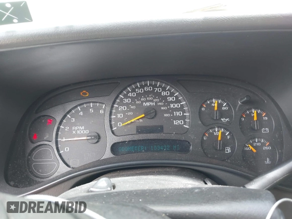 2005 Chevrolet Tahoe Z71 with VIN 1GNEC13T35R205945, listed as a IAAI auction lot 42584823 with 183,432 mi miles and . Bid and sale history available at DreamBid. Image 7.
