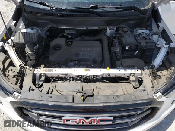 2021 GMC Terrain SLE with VIN 3GKALMEV4ML322886, listed as a Copart auction lot 56887755 with 76,846 mi miles and Salvage title. Bid and sale history available at DreamBid. Image 11.