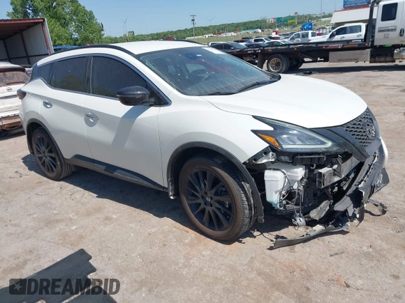 2022 Nissan Murano SV z VIN 5N1AZ2BJ5NC127825, wystawiony jako IAAI lot #42236711 z przebiegiem 65 183 mil mil oraz . Historia ofert i sprzedaży dostępna na DreamBid. Obrazek 1.