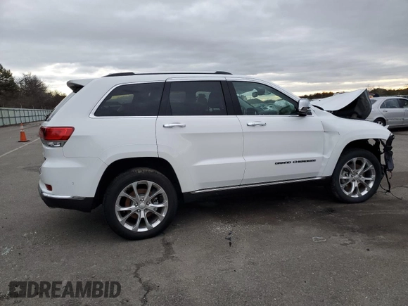 2021 Jeep Grand Cherokee Summit with VIN 1C4RJFJG8MC592514, listed as a Copart auction lot 85373124 with 0 mi miles and Salvage Title. Bid and sale history available at carsss.com. Image 3.