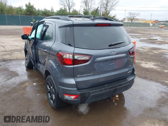 2018 Ford EcoSport SES with VIN MAJ6P1CLXJC161916, listed as a IAAI auction lot 41914892 with 39,776 mi miles and . Bid and sale history available at DreamBid. Image 3.