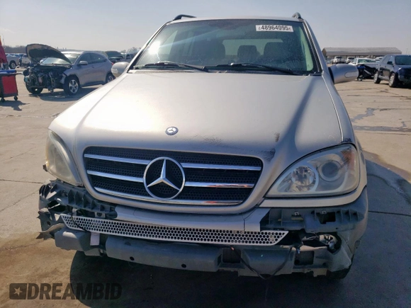 2002 Mercedes-Benz M-Class with VIN 4JGAB75E12A308993, listed as a Copart auction lot 48964095 with 75,340 mi miles and Salvage Title. Bid and sale history available at carsss.com. Image 5.