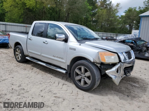 2010 Nissan Titan SE with VIN 1N6BA0ED2AN313022, listed as a Copart auction lot 51222275 with 137,640 mi miles and Salvage title. Bid and sale history available at DreamBid. Image 4.