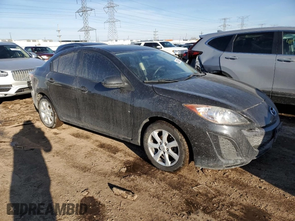 2010 Mazda 3 i Sport with VIN JM1BL1SF9A1276325, listed as a Copart auction lot 54973235 with 125,870 mi miles and Salvage title. Bid and sale history available at DreamBid. Image 4.