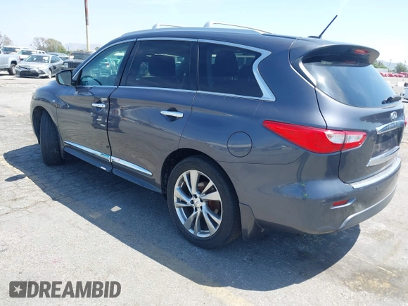 2014 Infiniti QX60 with VIN 5N1AL0MNXEC524906, listed as a IAAI auction lot 42106134 with 109,280 mi miles. Bid and sale history available at carsss.com. Image 3.